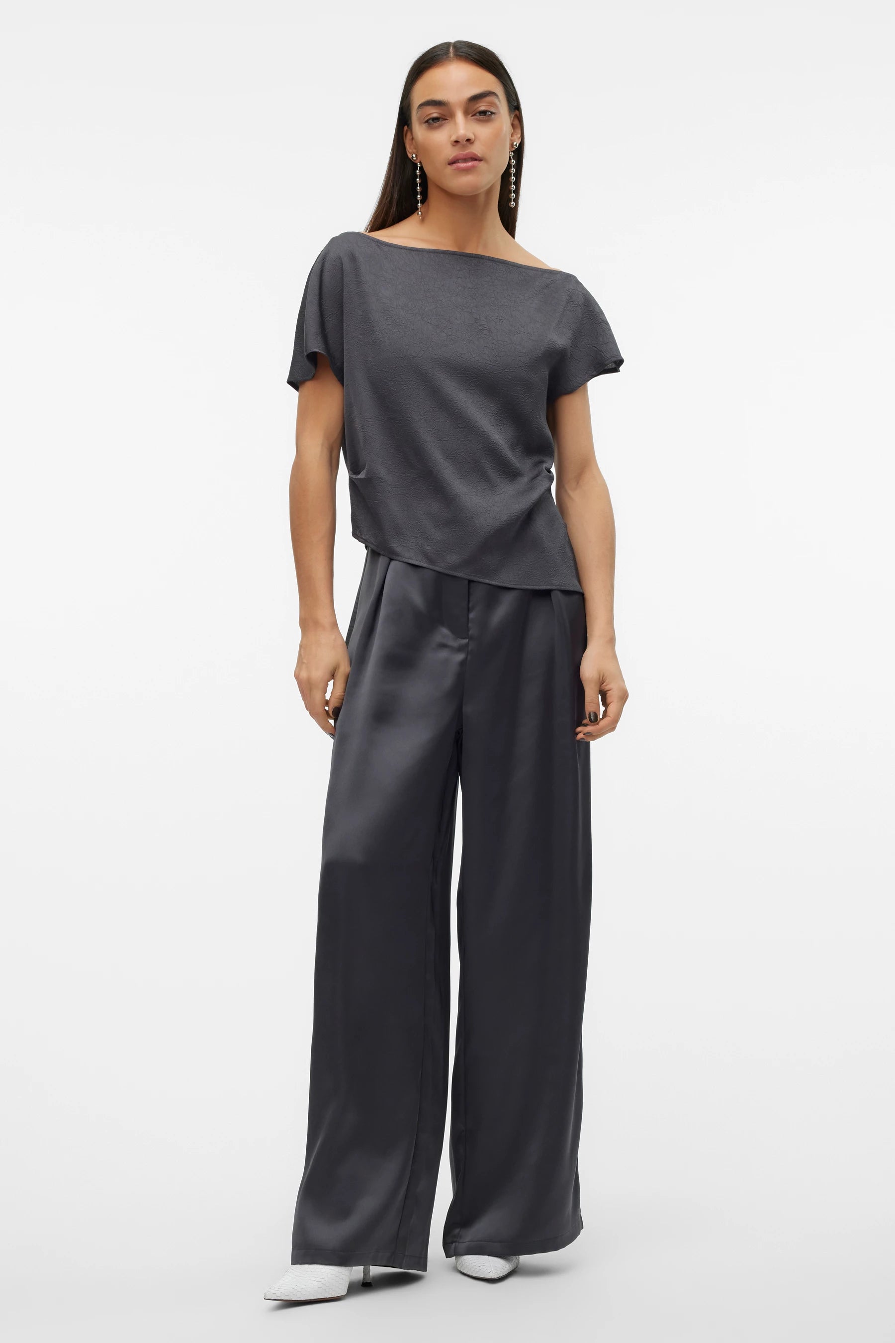 VERO MODA FIOLA HW WIDE SATEEN PANT