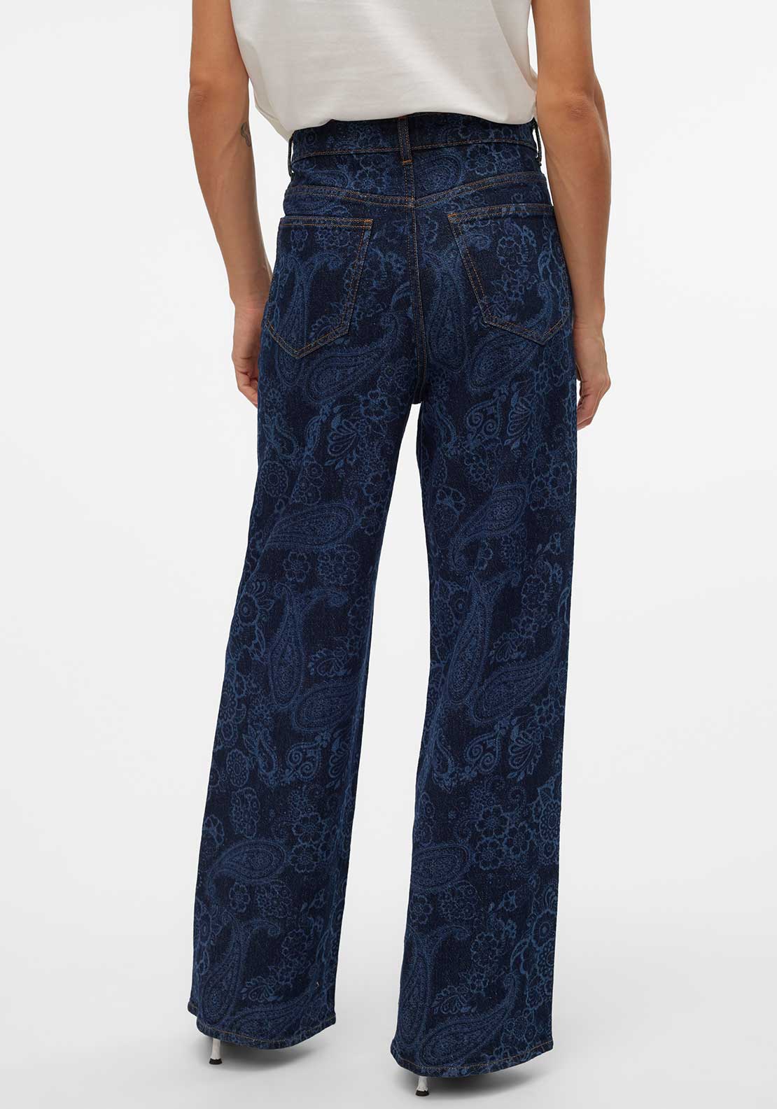 VERO MODA KATHY HR WIDE PAISLEY DNM