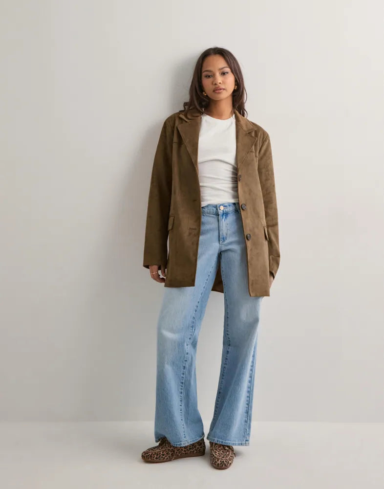 ONLY TULIP FAUX SUEDE BLAZER COAT