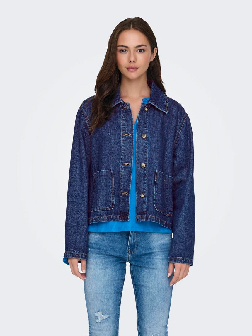 ONLY LERIN LS POCKET DENIM JACKET