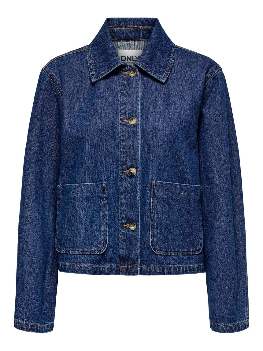 ONLY LERIN LS POCKET DENIM JACKET