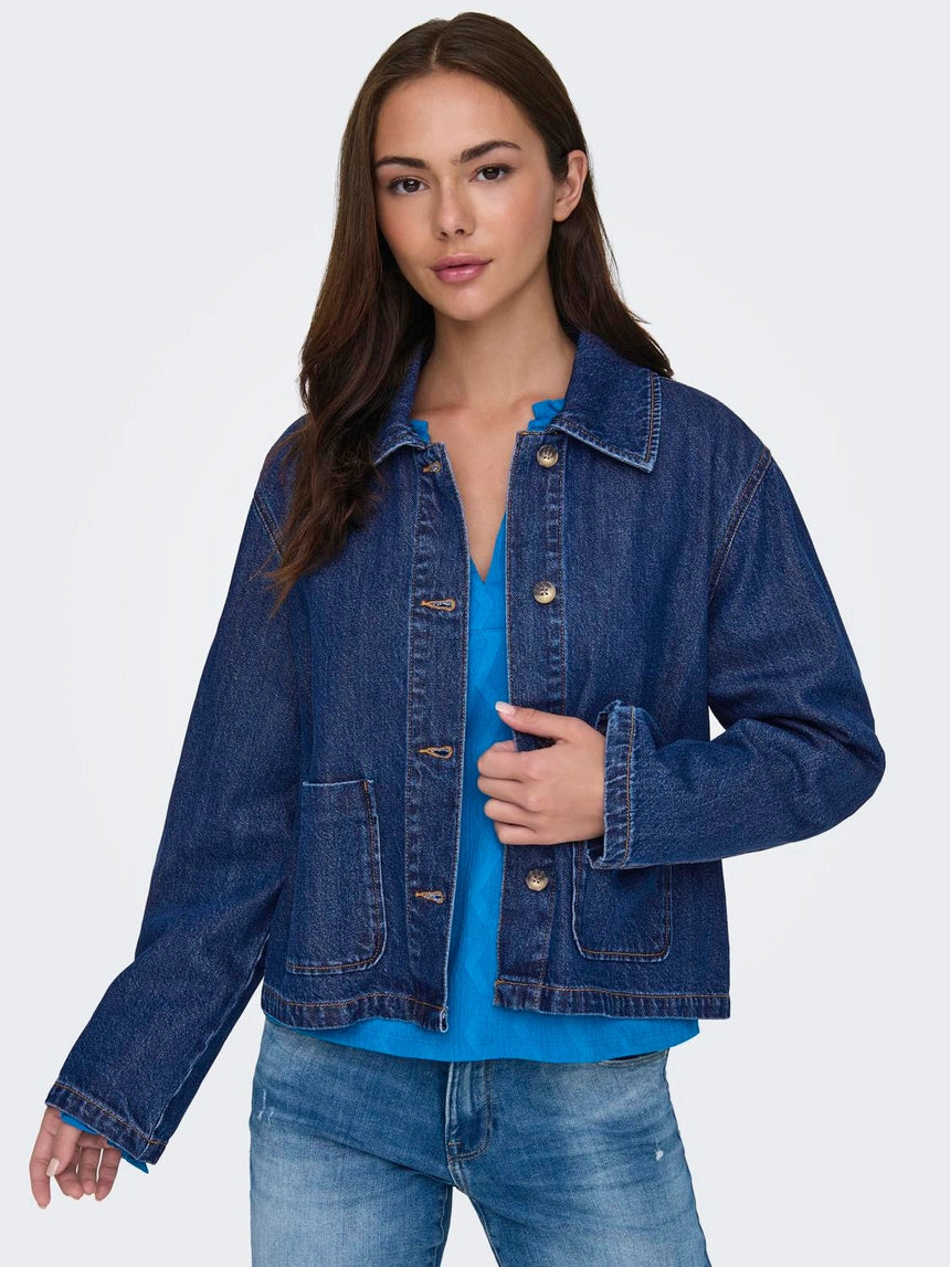 ONLY LERIN LS POCKET DENIM JACKET