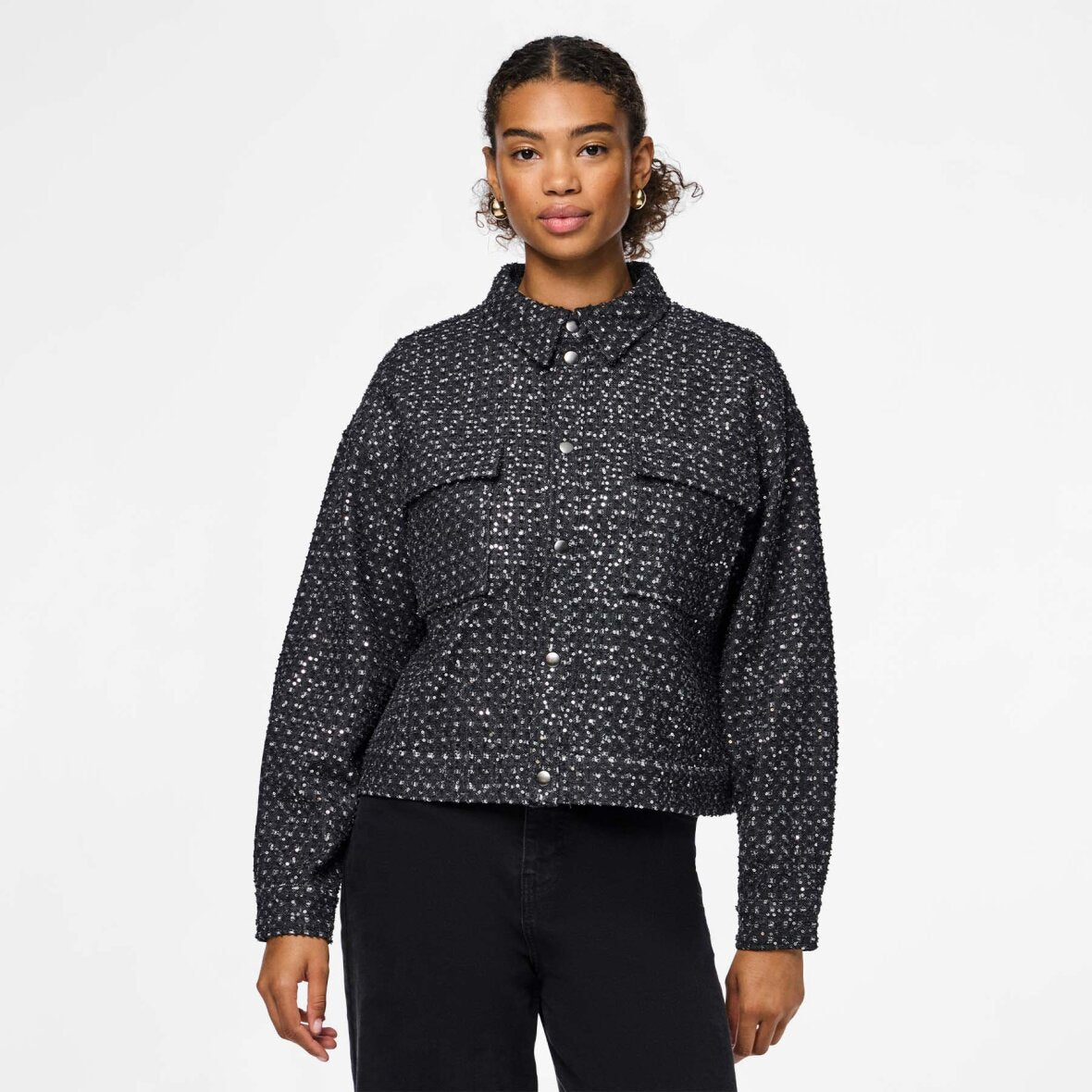 PIECES ROBERTA LS SEQUINS JACKET