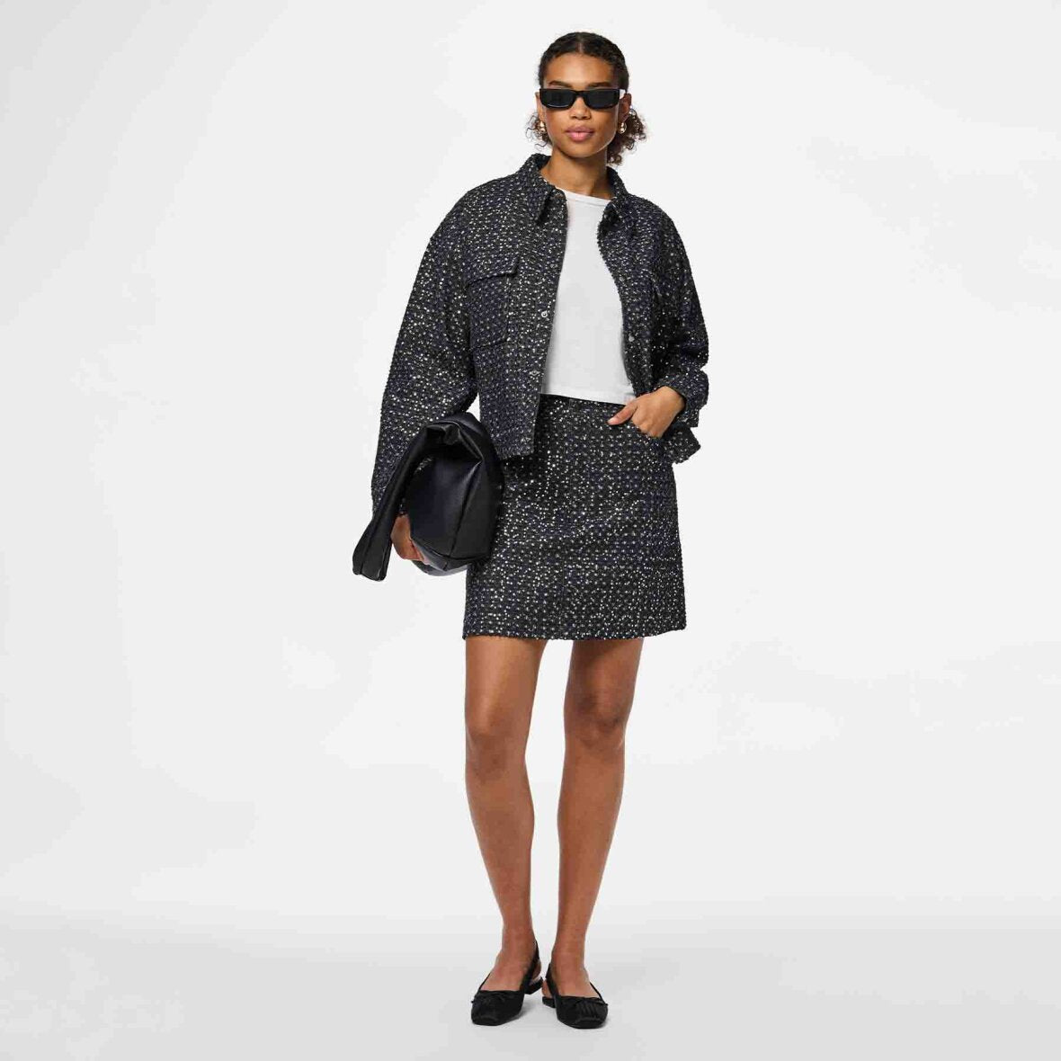 PIECES ROBERTA LS SEQUINS JACKET