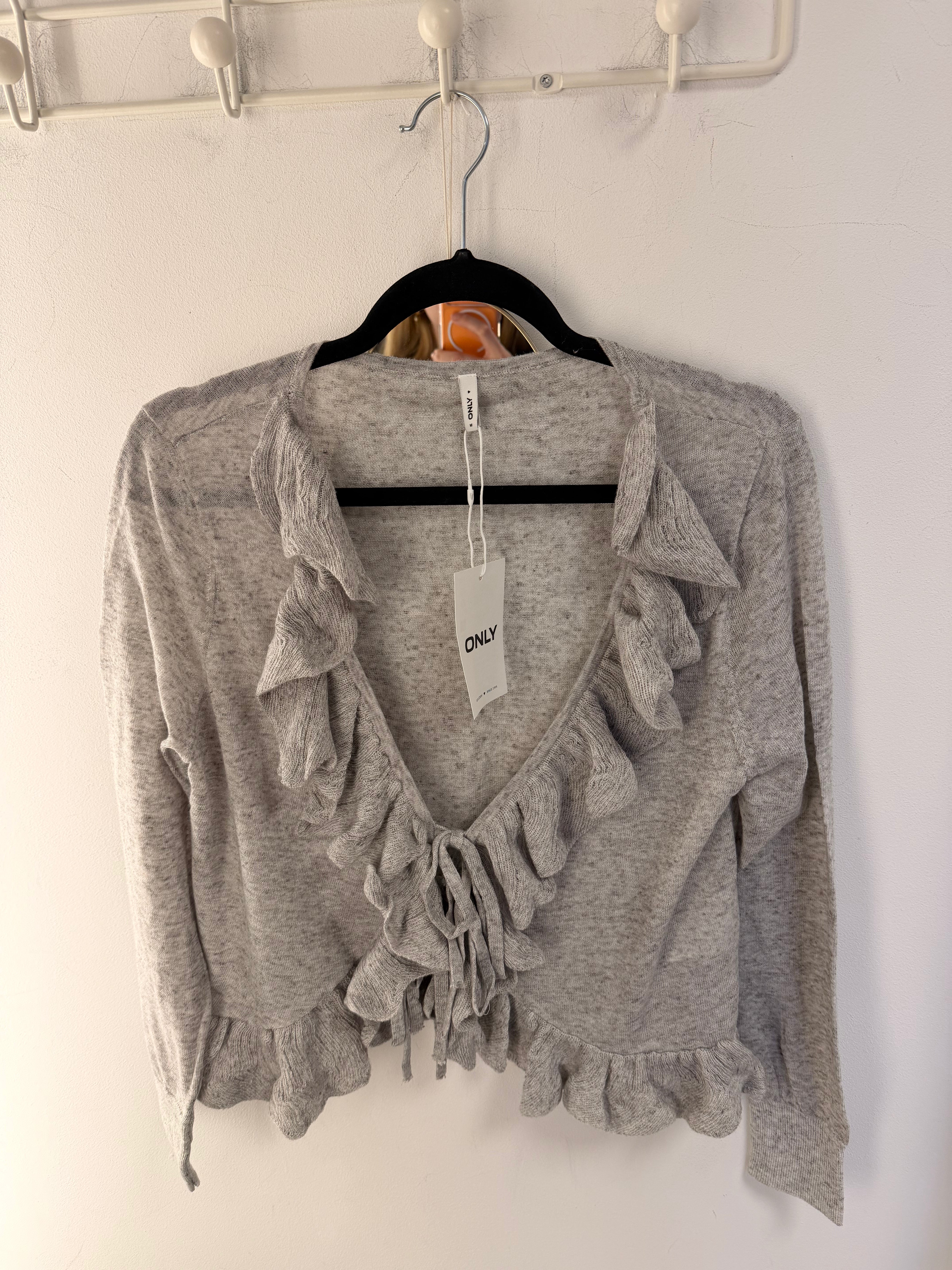 ONLY LOUI LS FRILL CARDIGAN