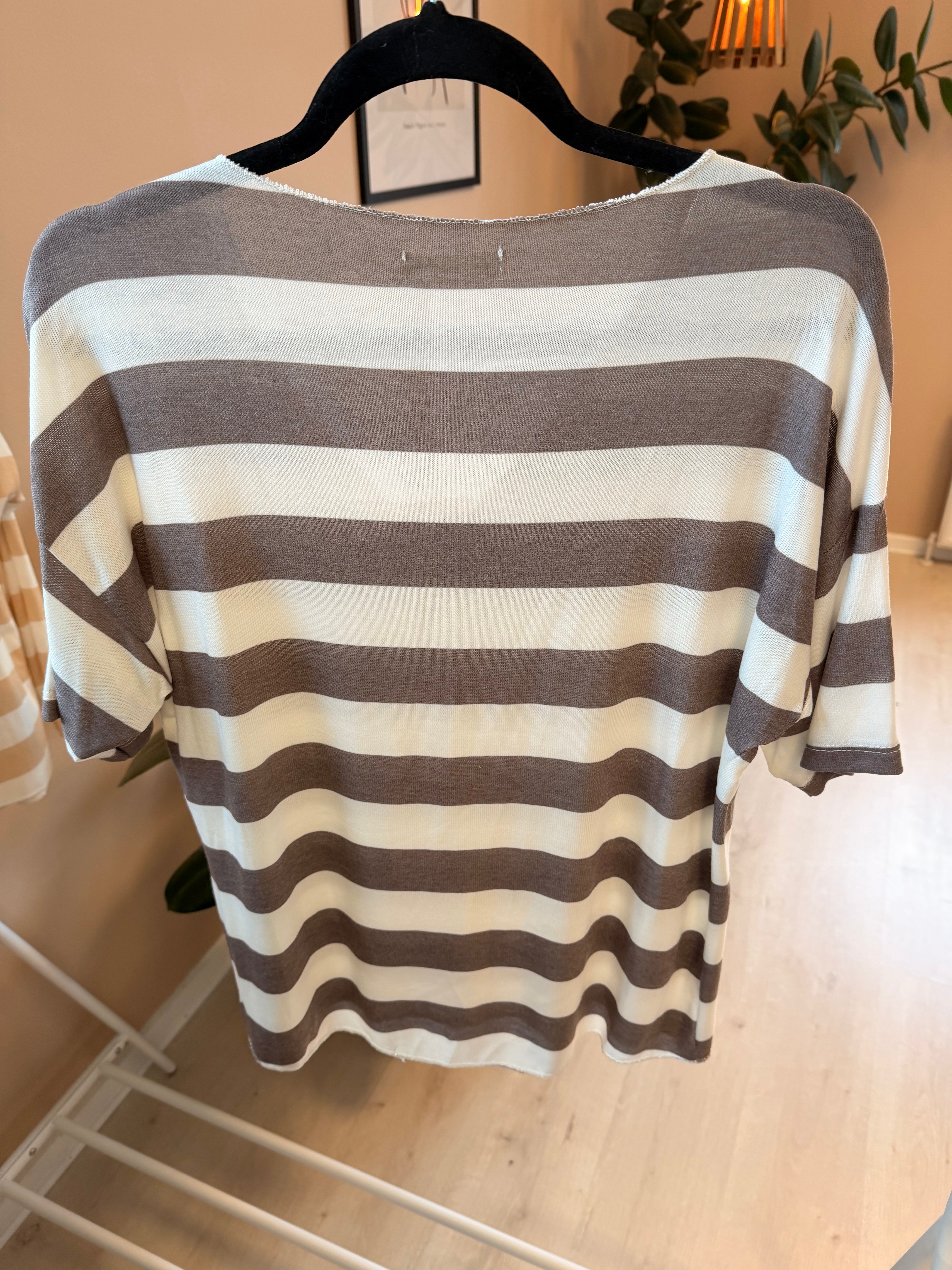 HOFFMANN VISCOSE T-SHIRT MED STRIPE