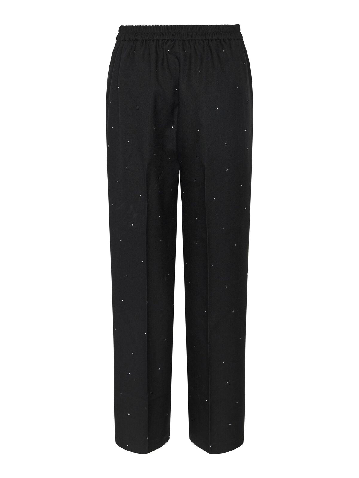 PIECES PEVA RHINESTONE HW WIDE PANTS