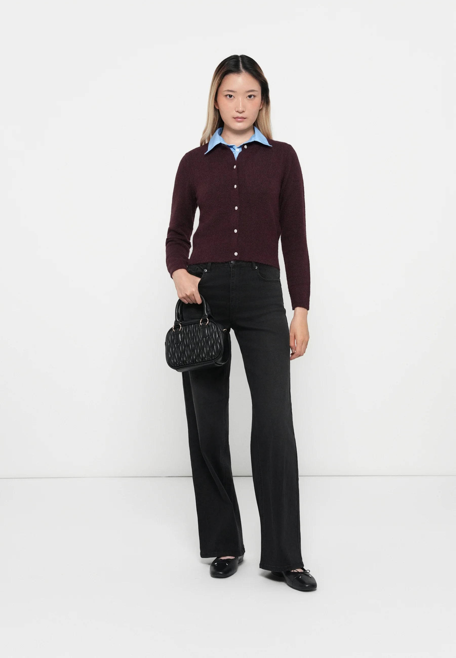 ONLY HAVANNA LS BUTTON CARDIGAN