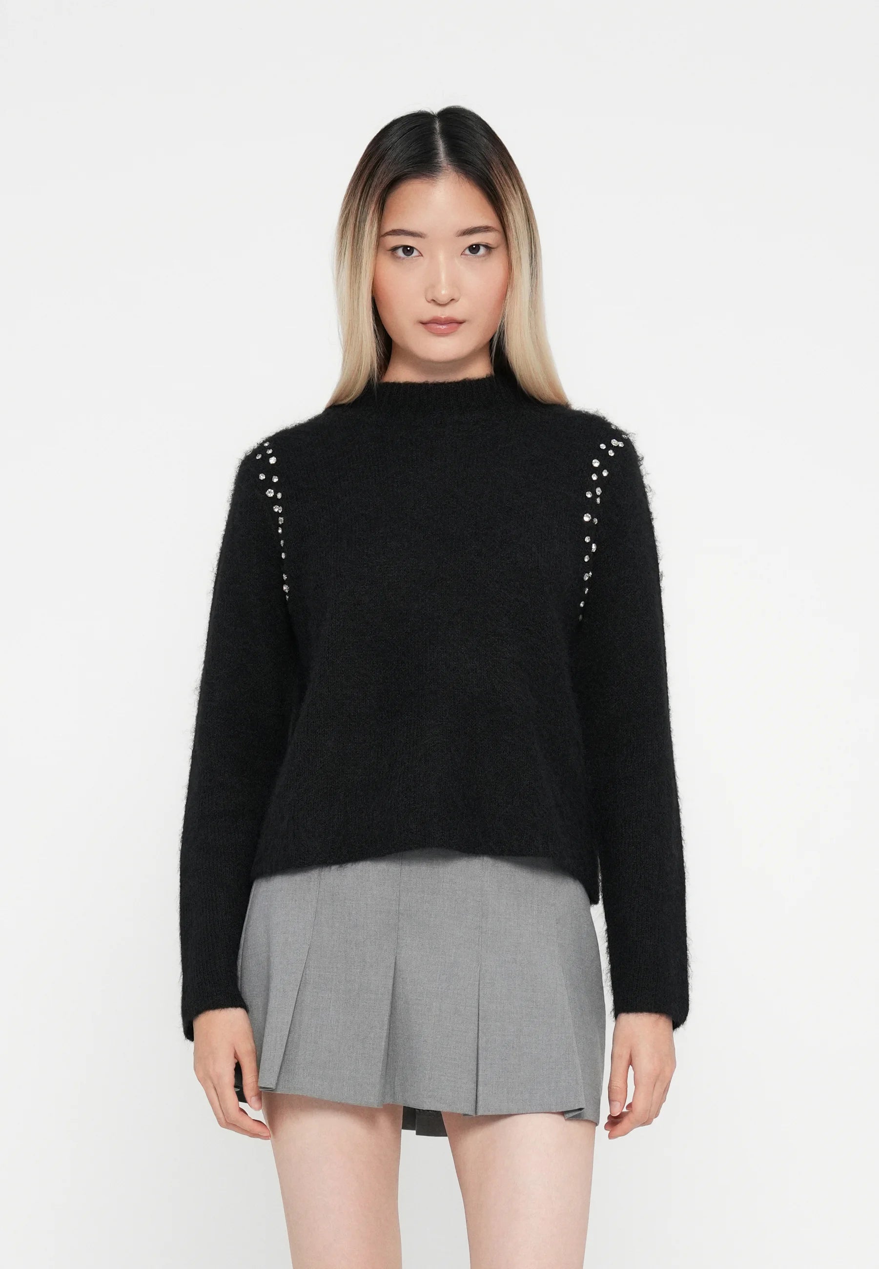 ONLY RINA LIFE LS RHINESTONE HIGHNECK