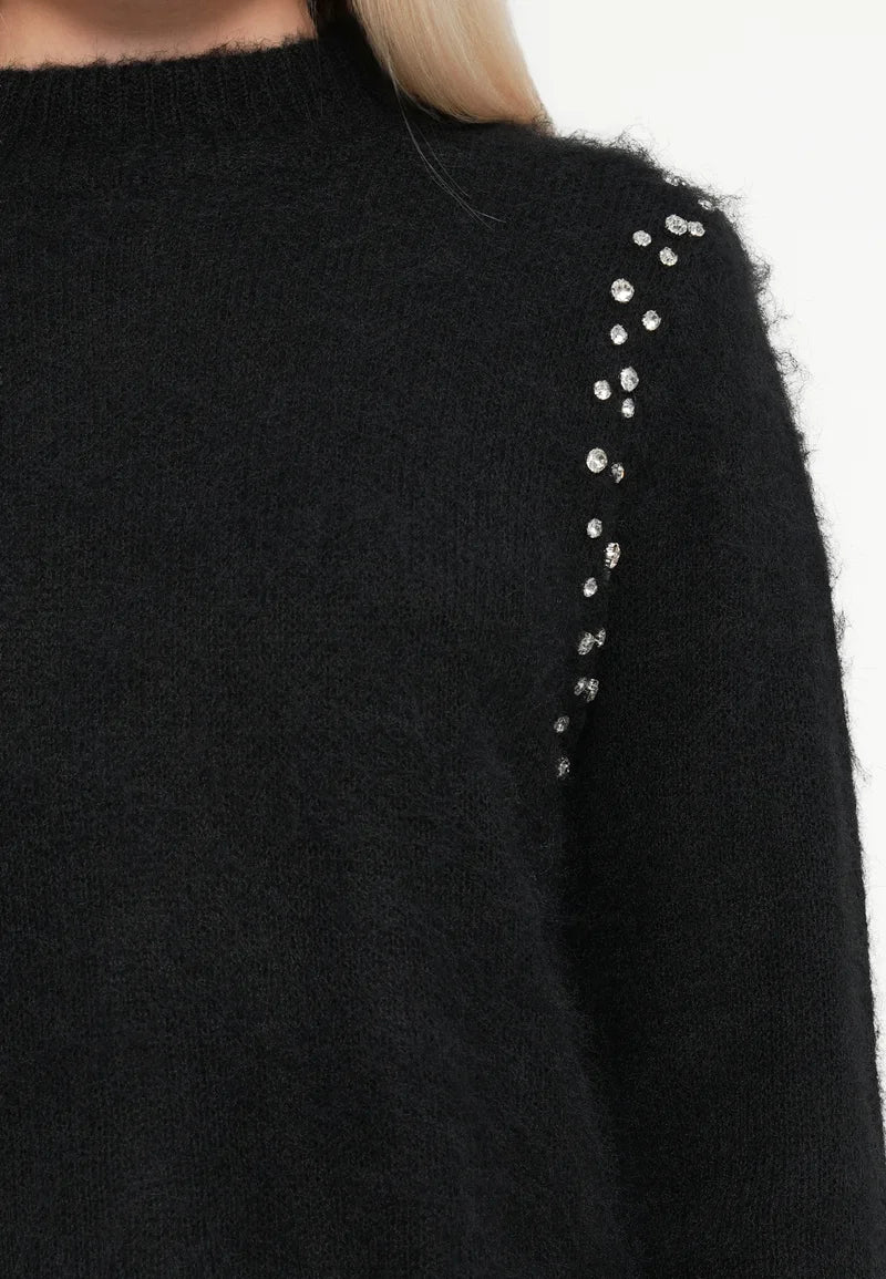 ONLY RINA LIFE LS RHINESTONE HIGHNECK