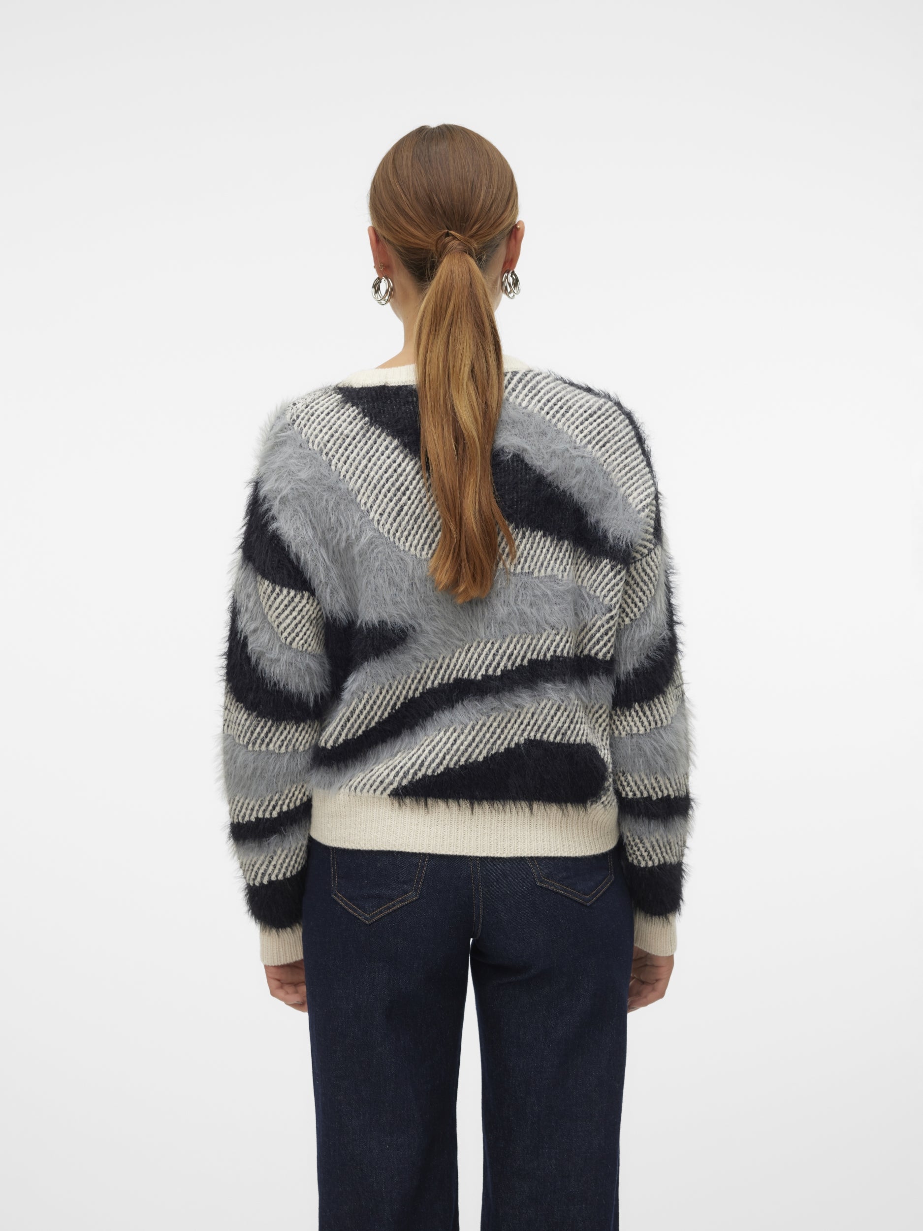 VERO MODA CALLIE LS ONECK FEATHERYARN PULLOVER