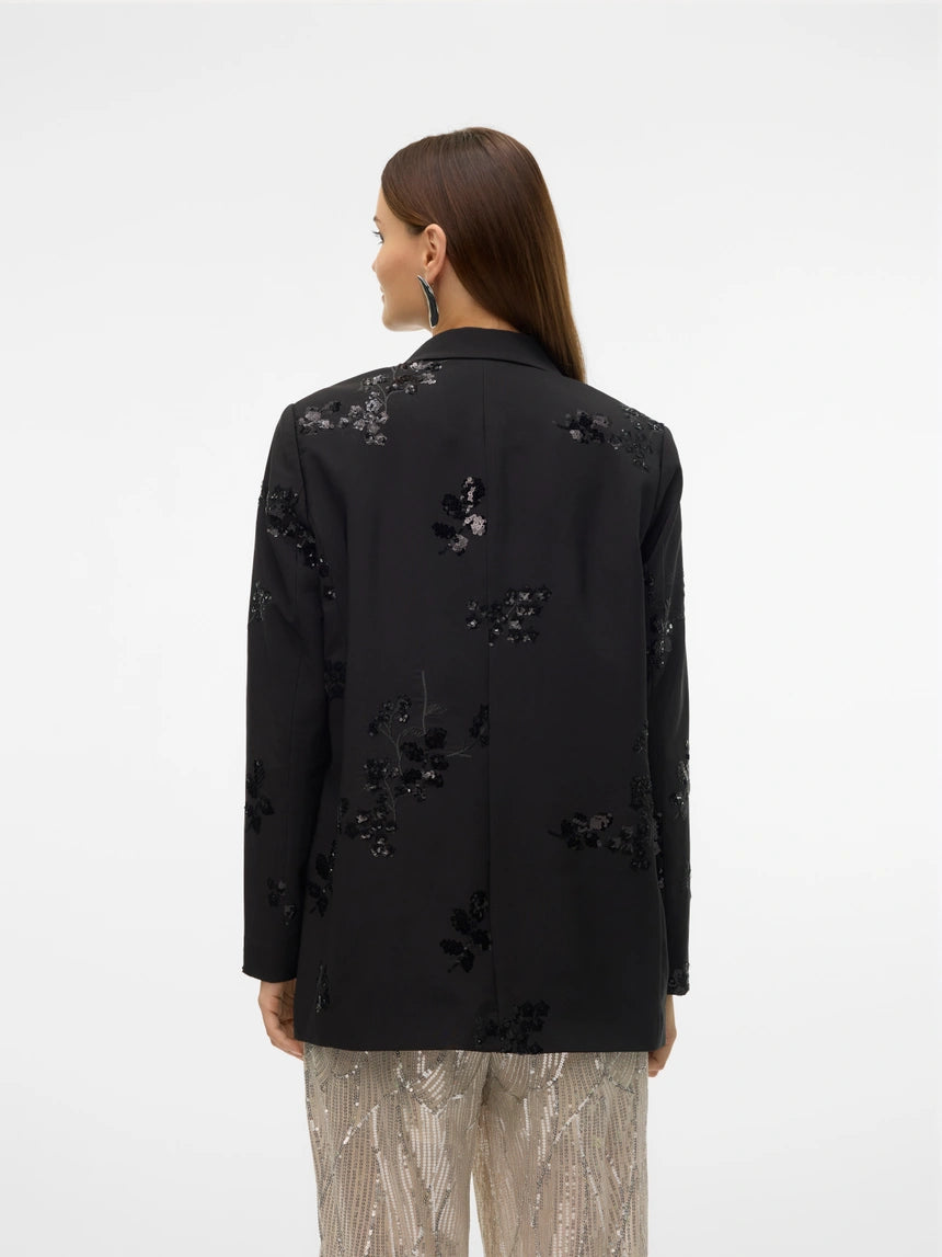 VERO MODA MITRA LS LOOSE EMBELLISHED BLAZER