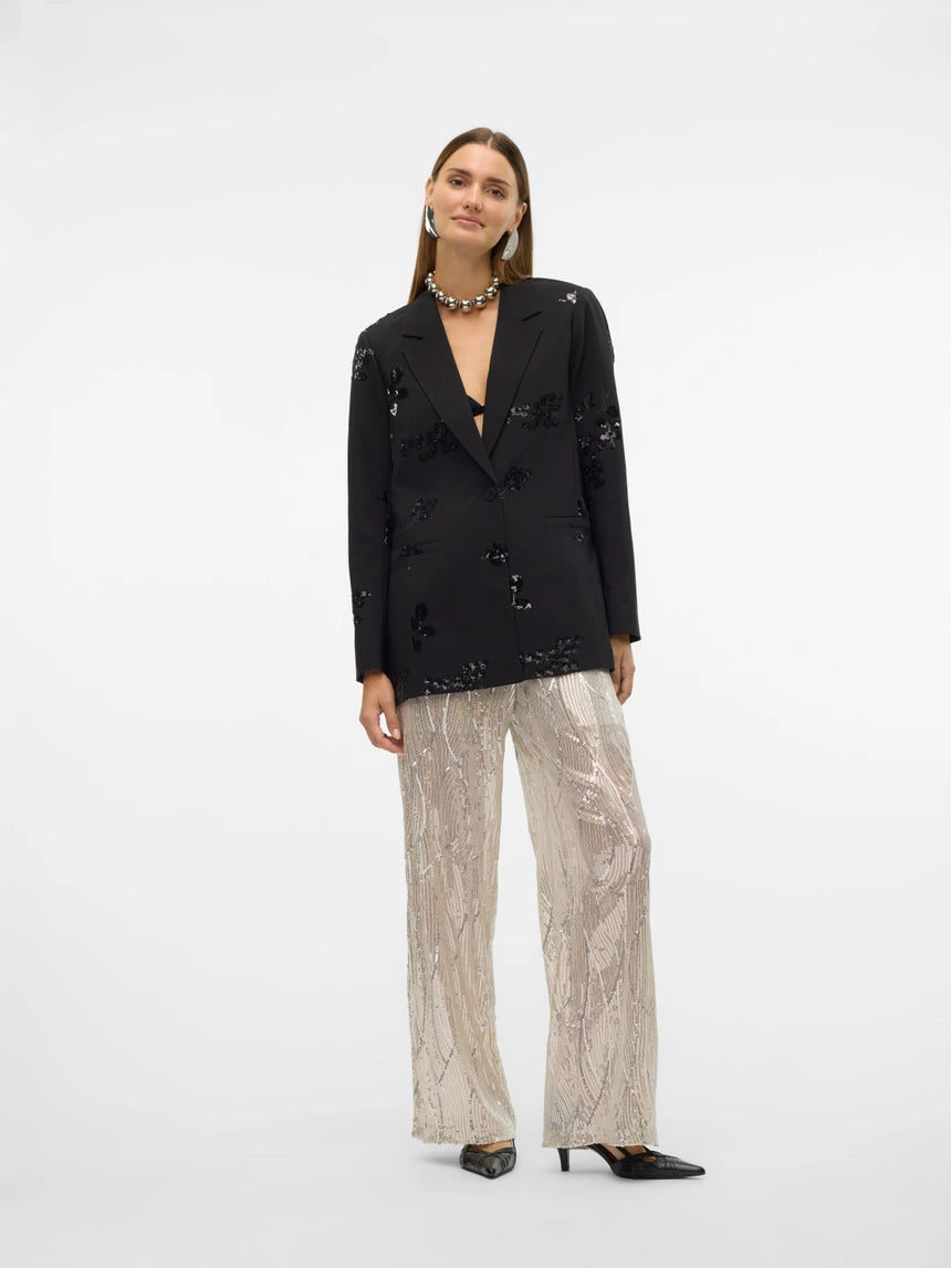 VERO MODA MITRA LS LOOSE EMBELLISHED BLAZER