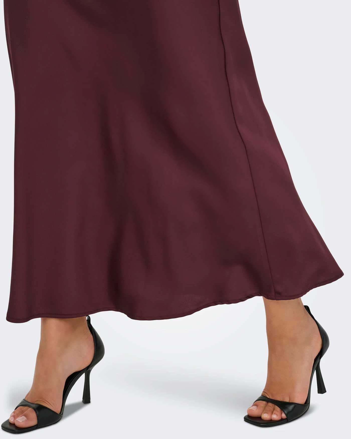 ONLY MIKA VIS SATIN LONG SKIRT