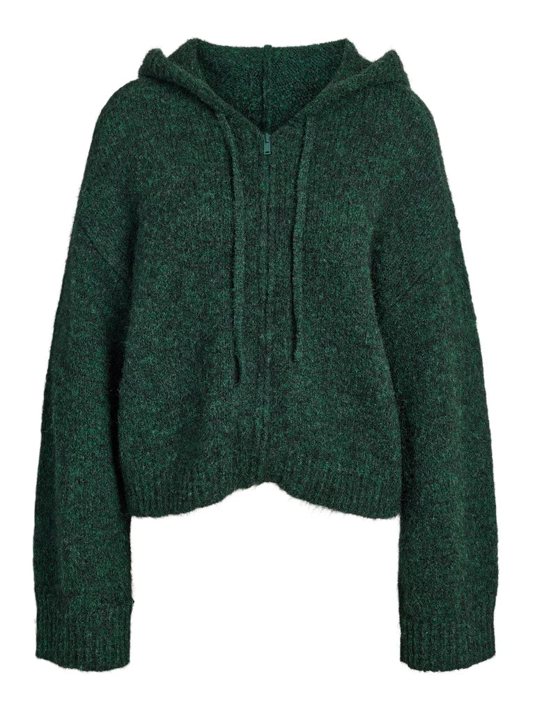 NOISY MAY SUTTON L/S ZIP HOOD CARDIGAN KNIT