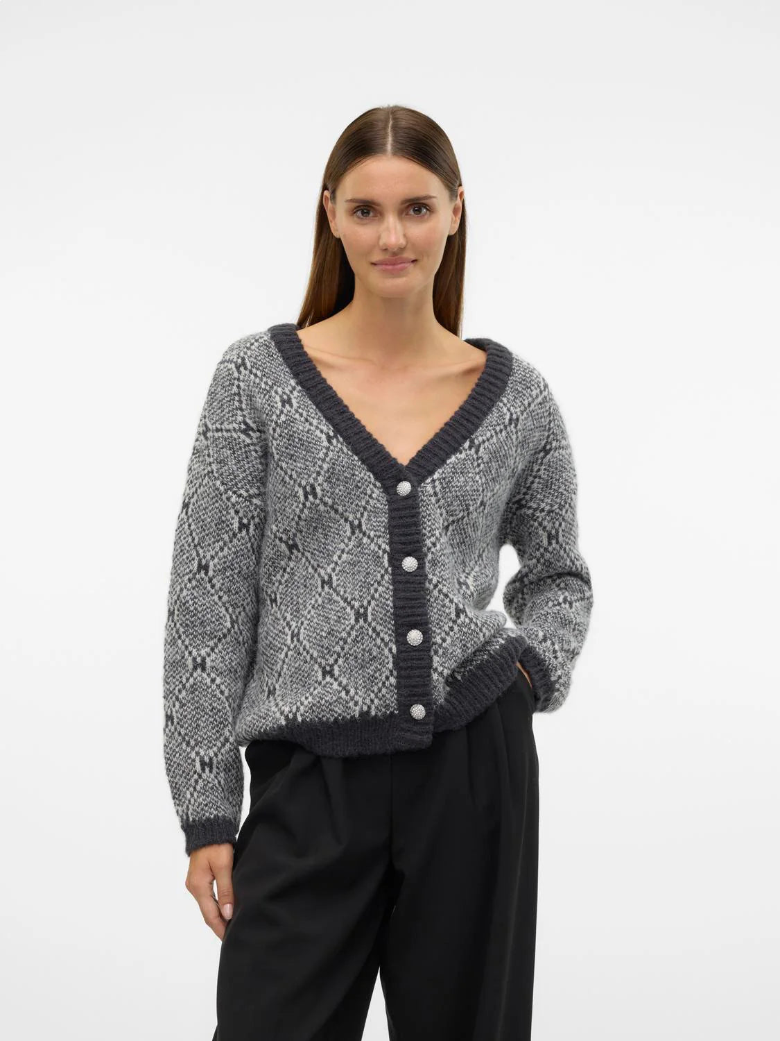 VERO MODA RORY LS 2WAY V-NECK CARDIGAN