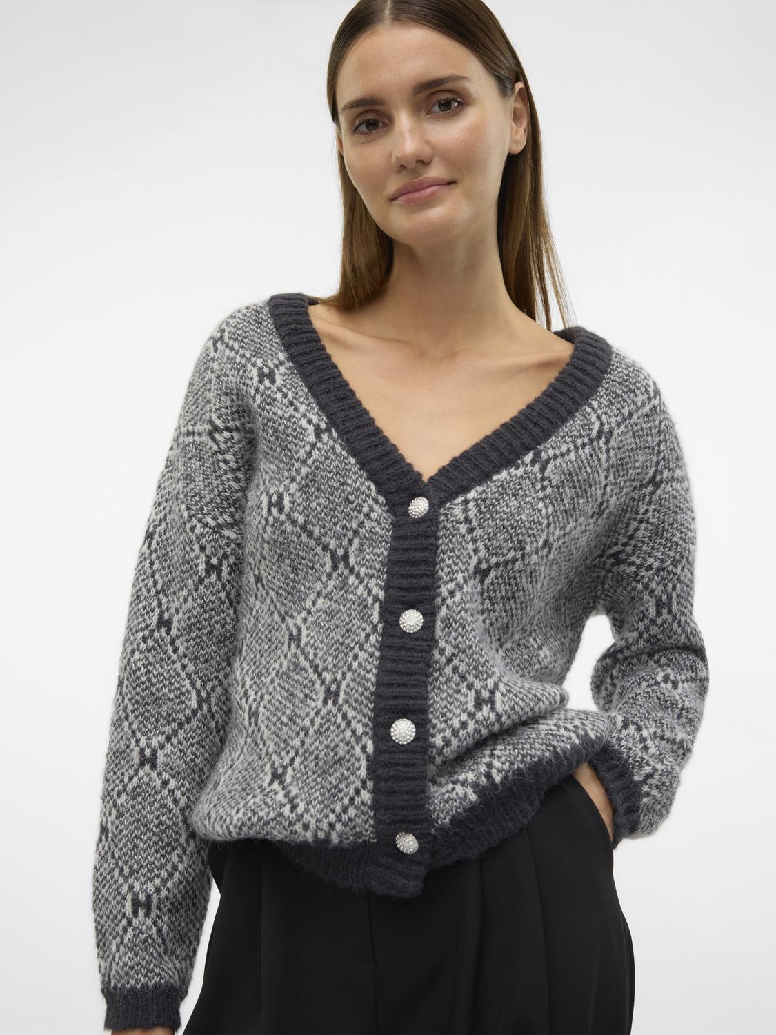 VERO MODA RORY LS 2WAY V-NECK CARDIGAN