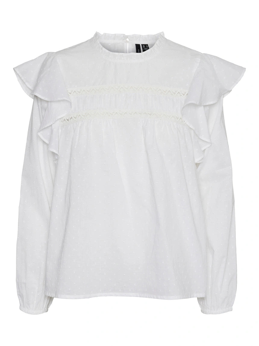 VERO MODA TRINE LS LACE TOP