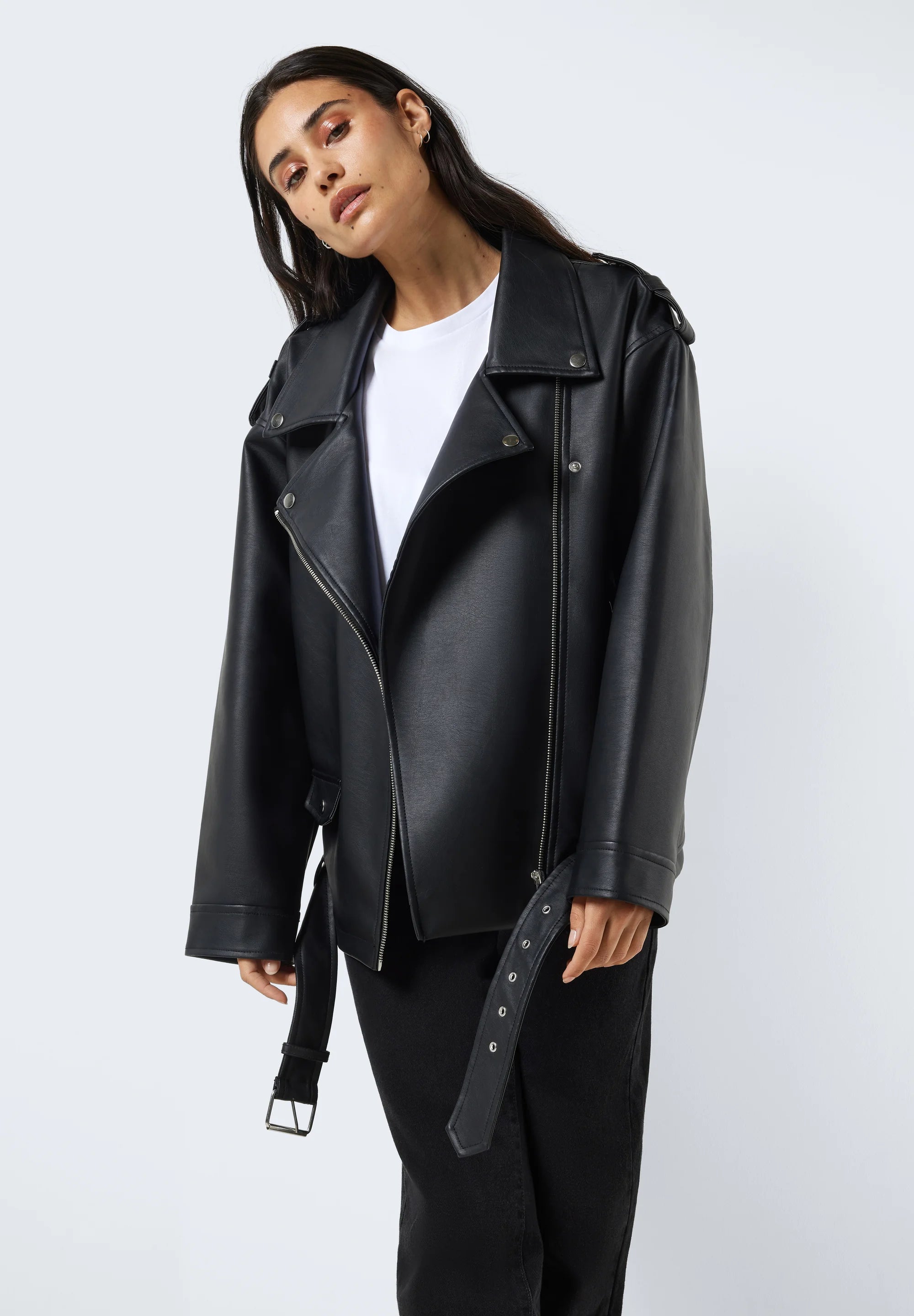 NOISY MAY PAULINA OVERSIZE BIKER JACKET