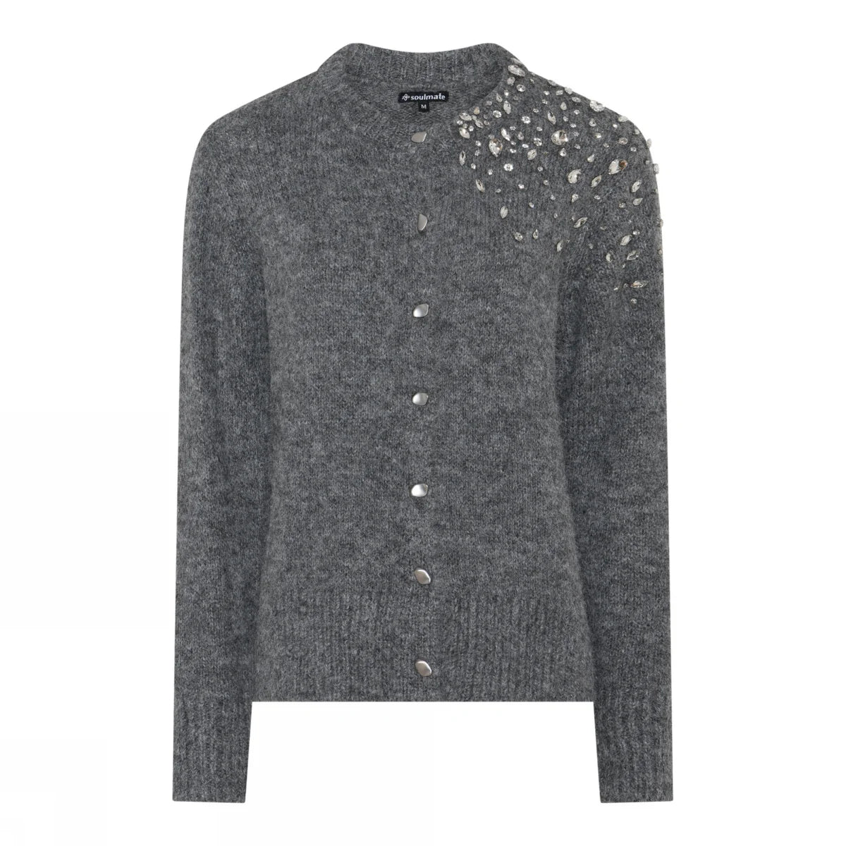 SOULMATE ASHLEY LS BUTTON CARDIGAN