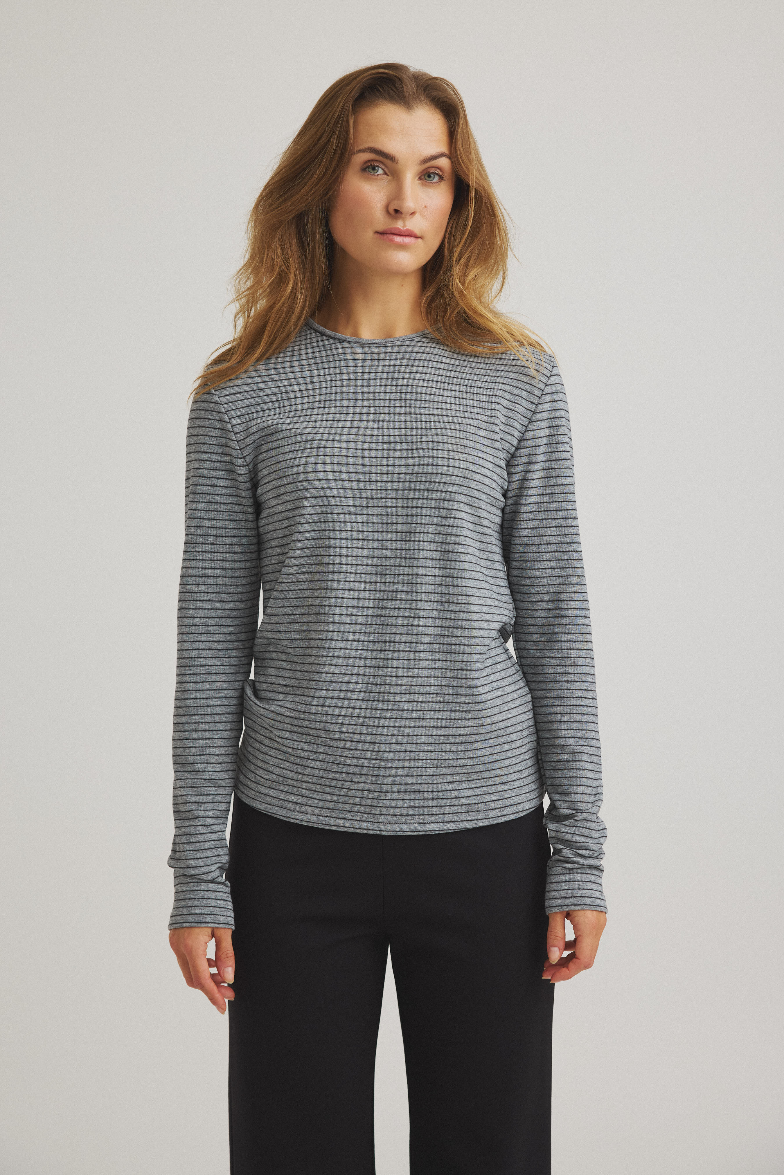 LUXZUZ ONE TWO AMAZIG STRIPE BLOUSE