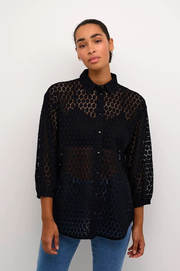 KAFFE LOREN LACE SHIRT