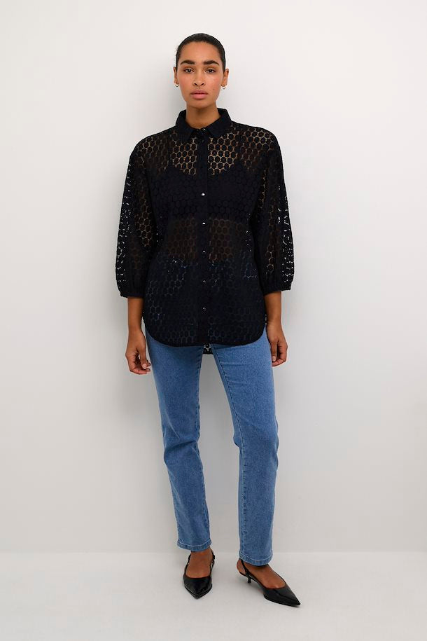 KAFFE LOREN LACE SHIRT