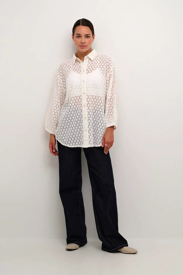 KAFFE LOREN LACE SHIRT