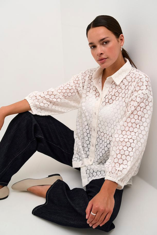 KAFFE LOREN LACE SHIRT