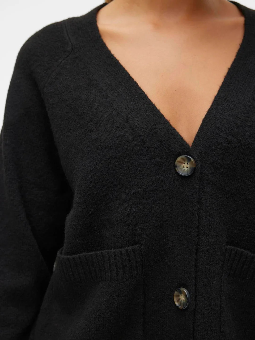 VERO MODA BOOM LS V-NECK BUTTON CARDIGAN