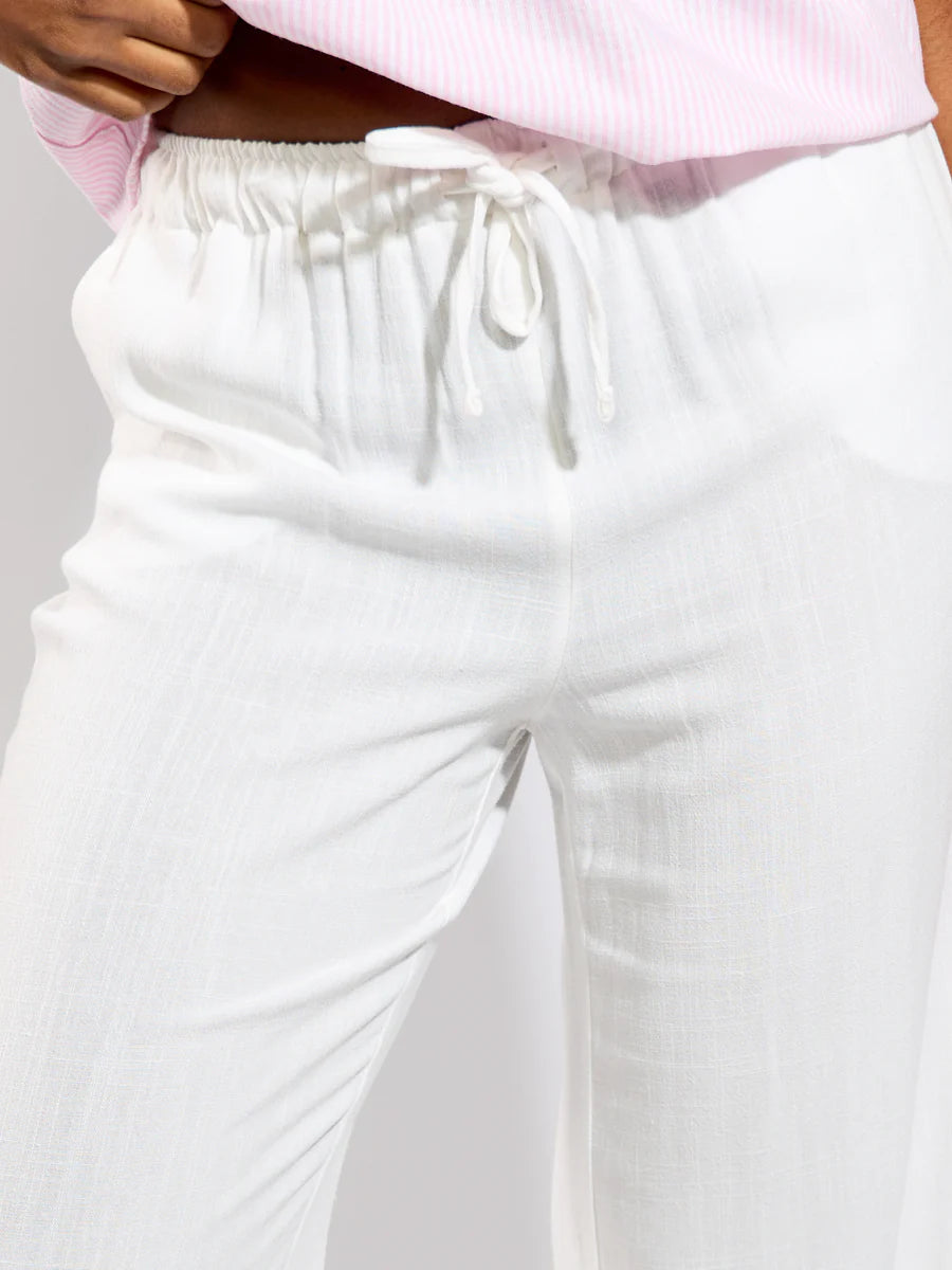 ONLY SIESTA MW PULL-UP LINEN PANT