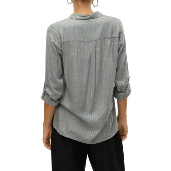 VERO MODA BUMPY LS GLITTER SHIRT