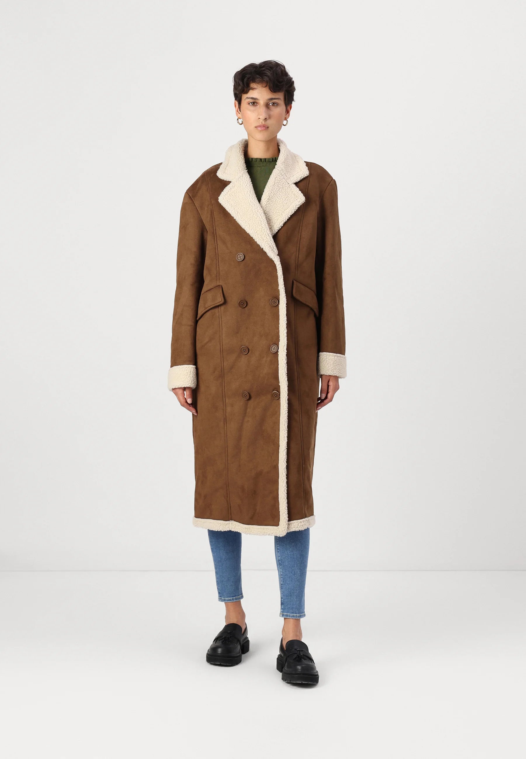 NOISY MAY DILA LS LONG SHEARLING JACKET