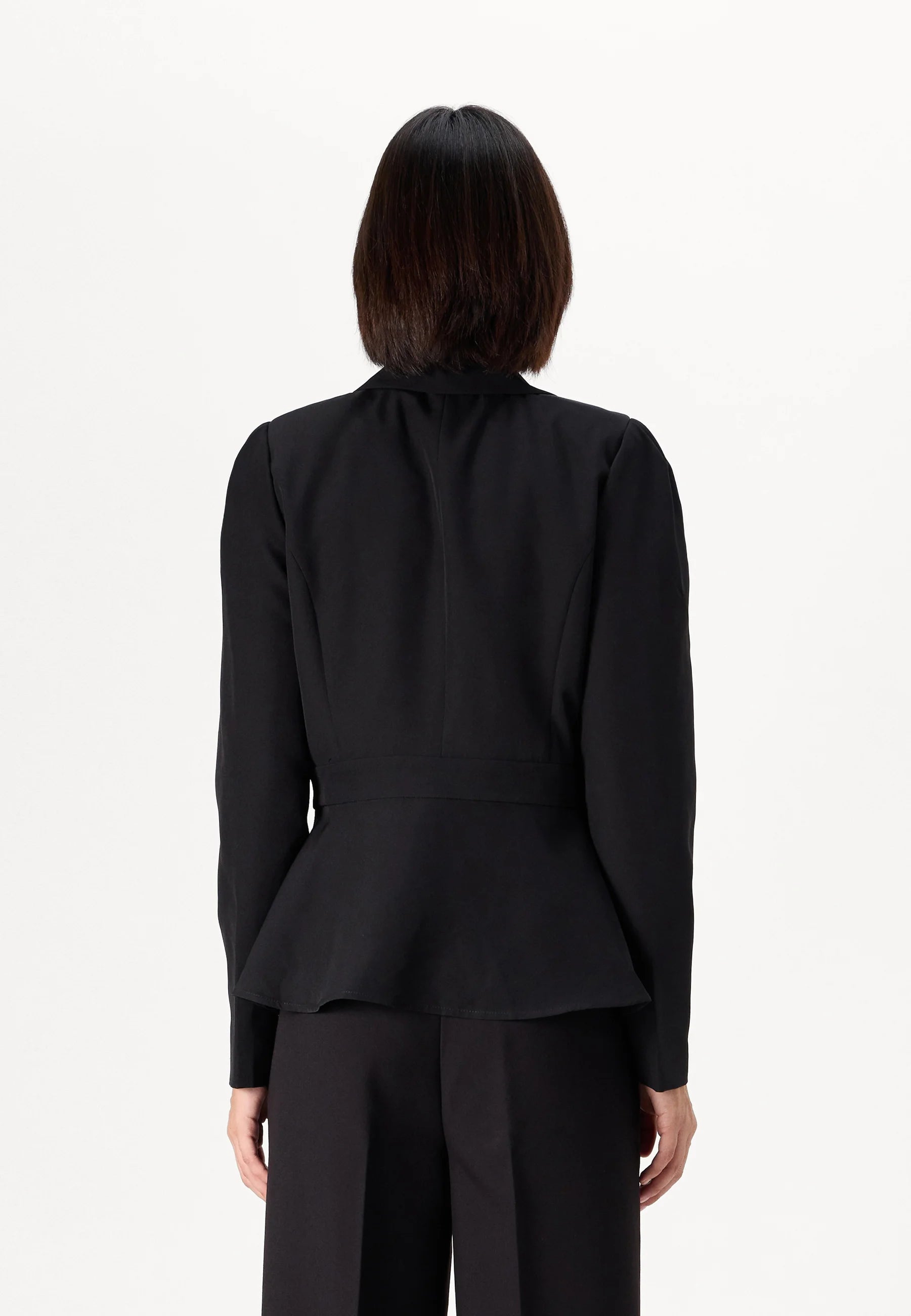 VERO MODA TAHINA LS FITTED PEPLUM BLAZER