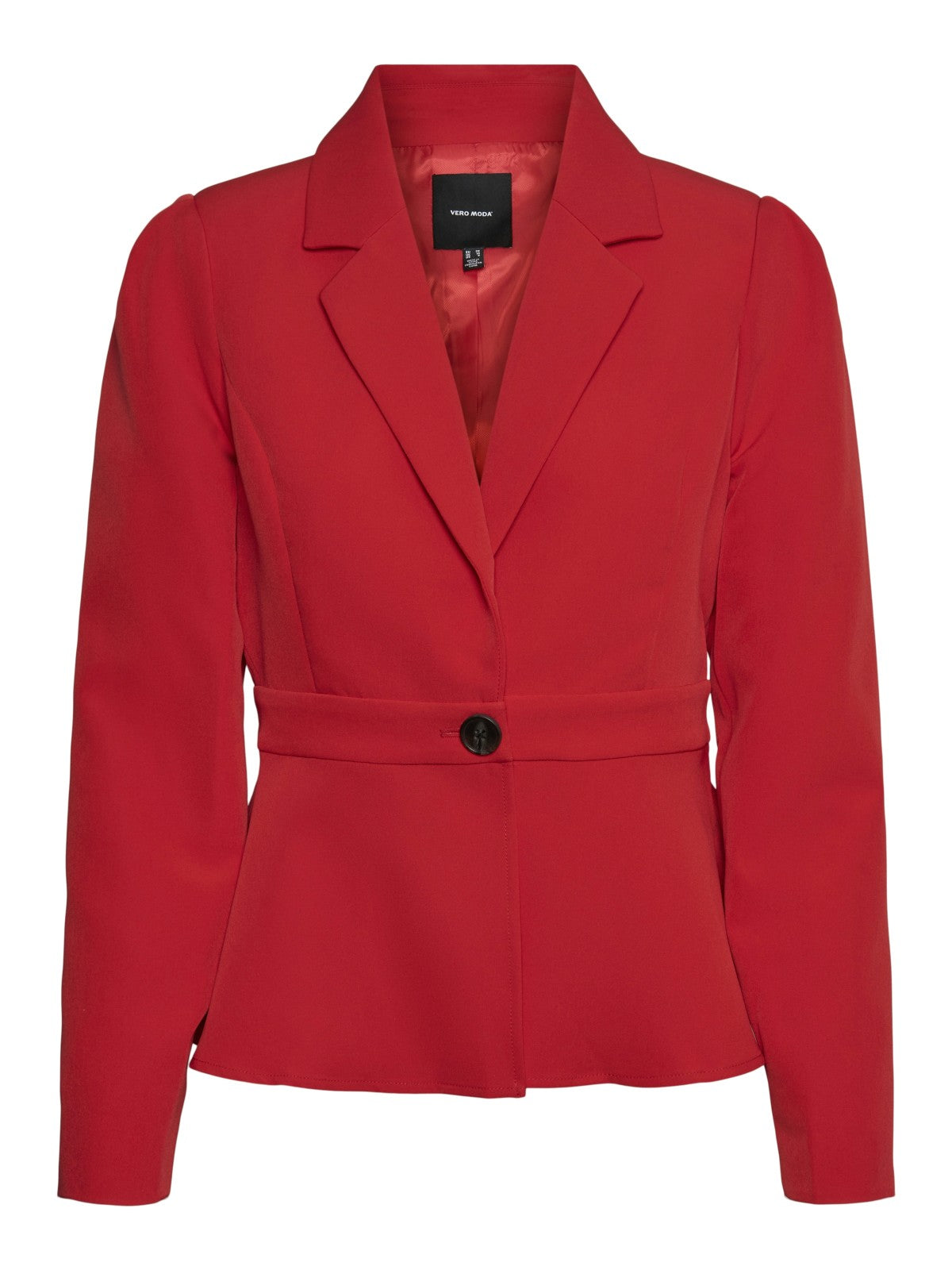 VERO MODA TAHINA LS FITTED PEPLUM BLAZER