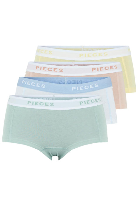 PIECES LOGO LADY 4 PACK SOLID