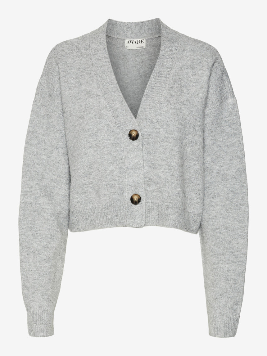 VERO MODA NALA LS V-NECK SHORT KNIT CARDIGAN