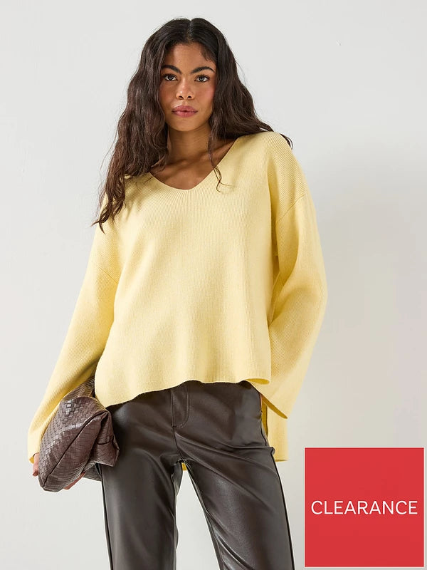 ONLY KATIA LS RIB V-NECK
