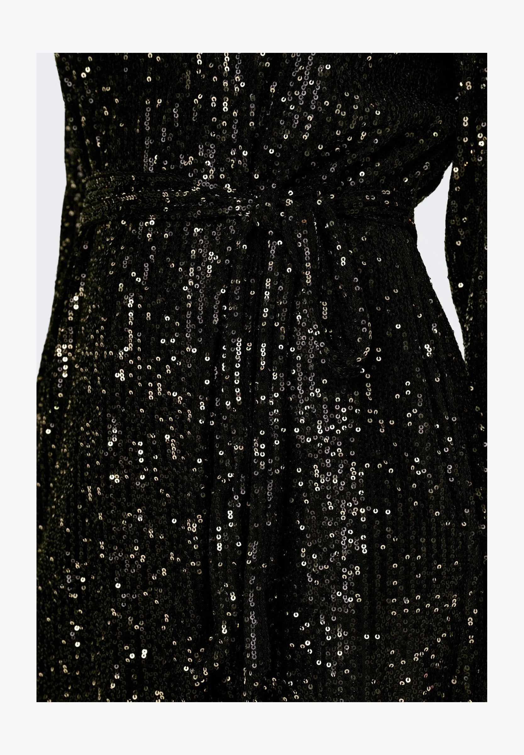 ONLY ANA LS BELT SEQUINS DRESS