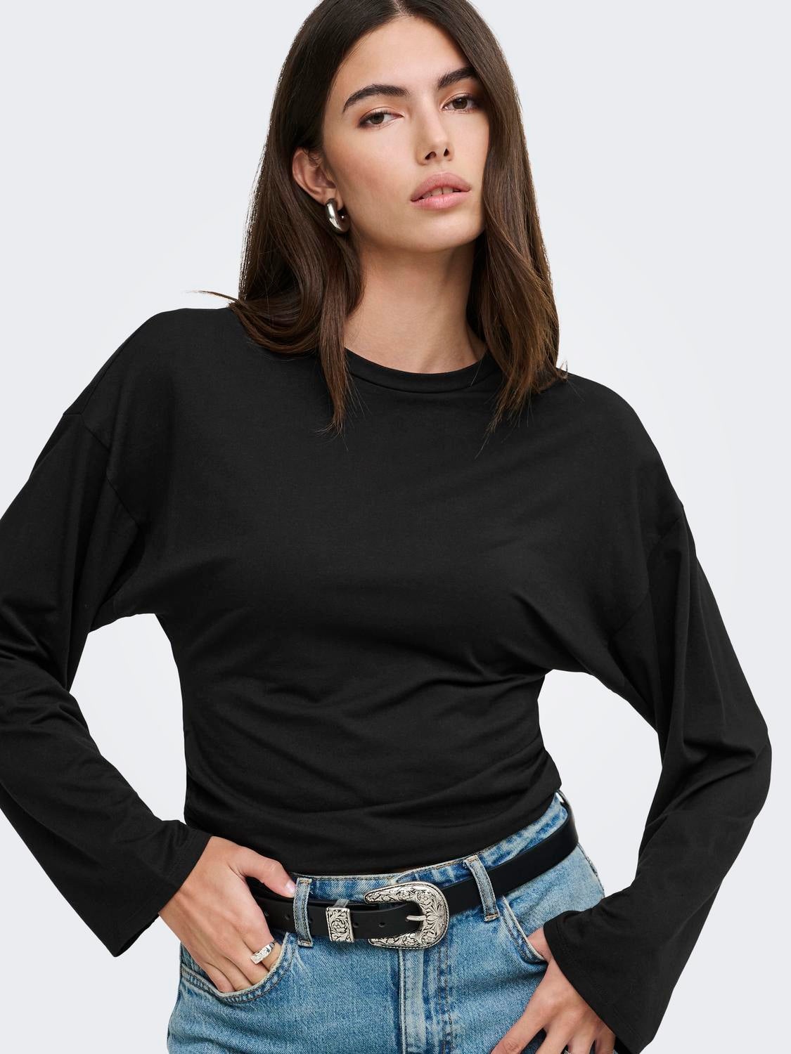 ONLY MIST LS O-NECK TOP JRS