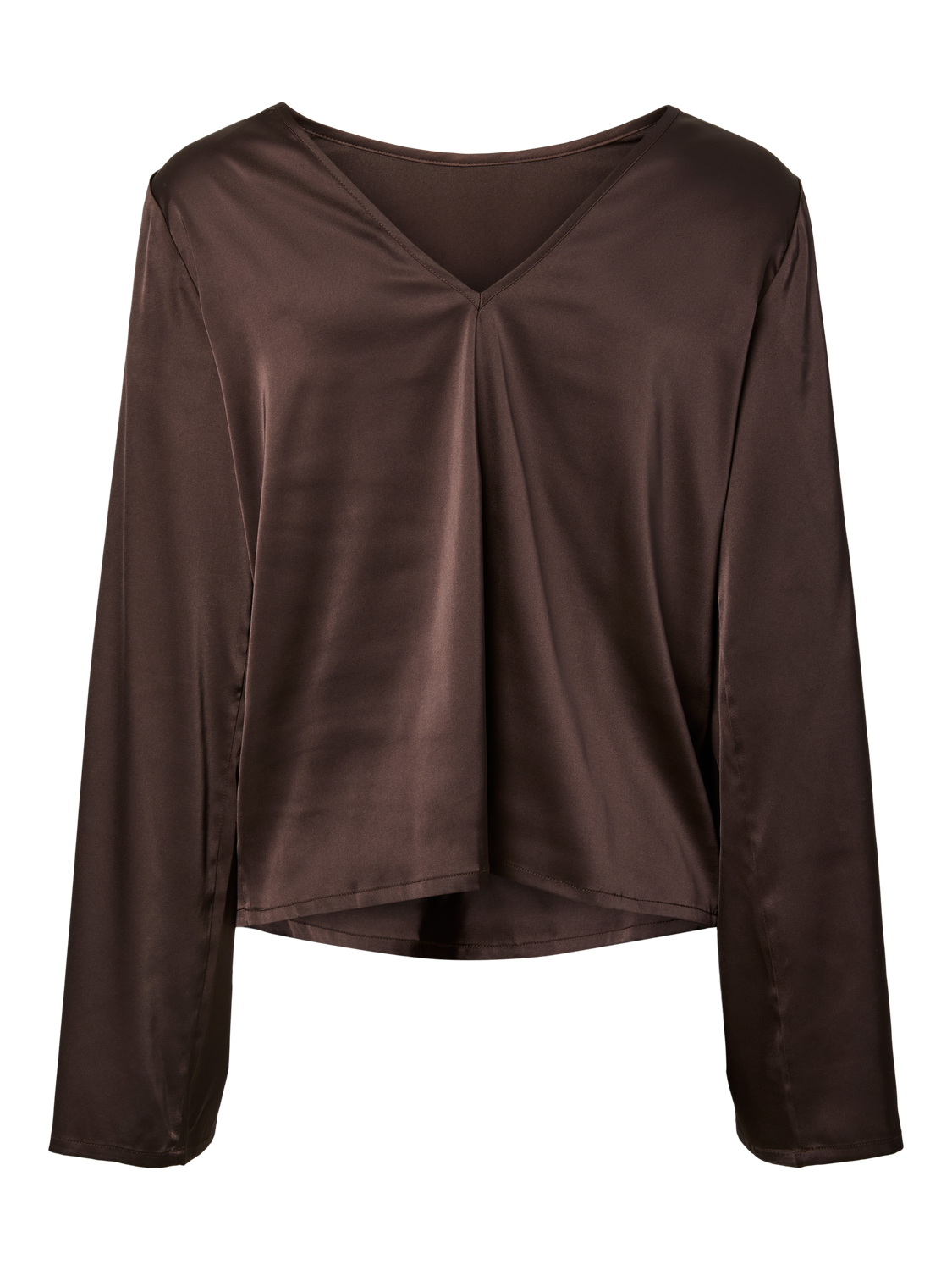 PIECES NANINA LS SATIN TOP