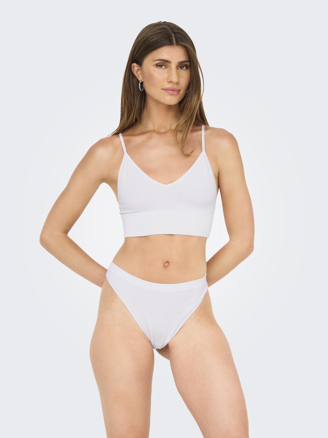 ONLY VICKY RIB S-LES THONG 3-PACK