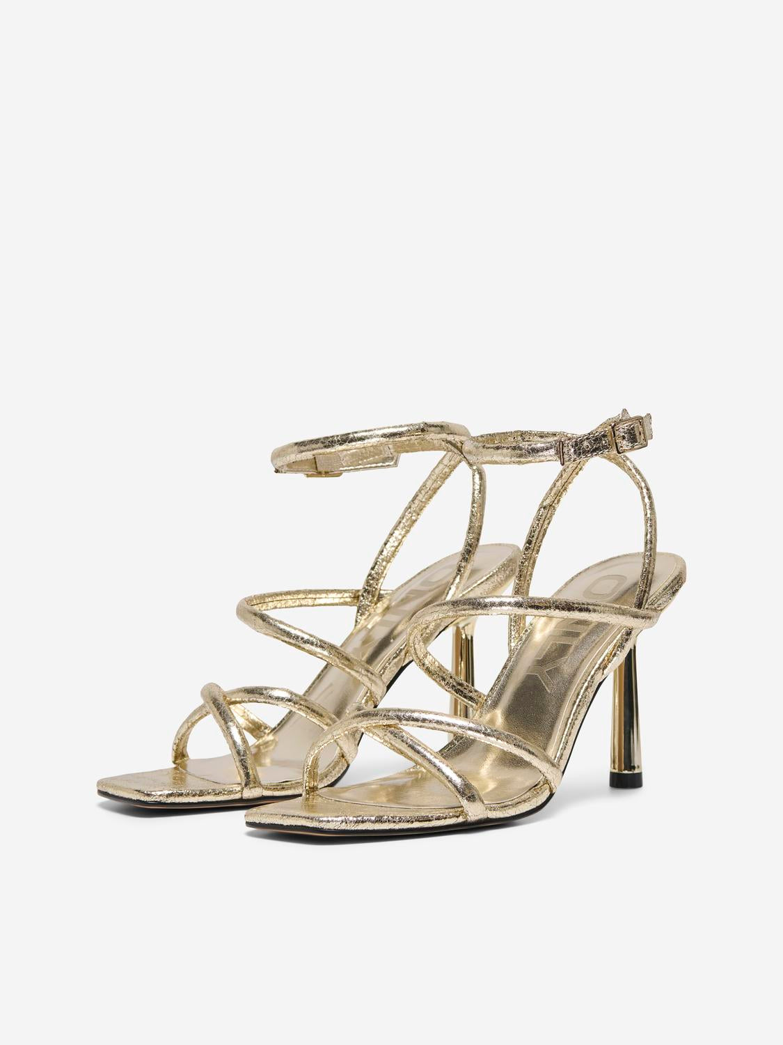 ONLY SHOES AMINA-1 PU ANKLE STRAP HEELED SANDAL