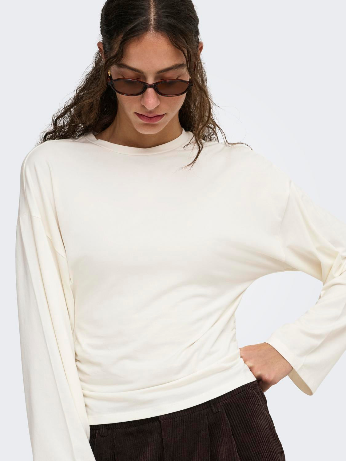 ONLY MIST LS O-NECK TOP JRS