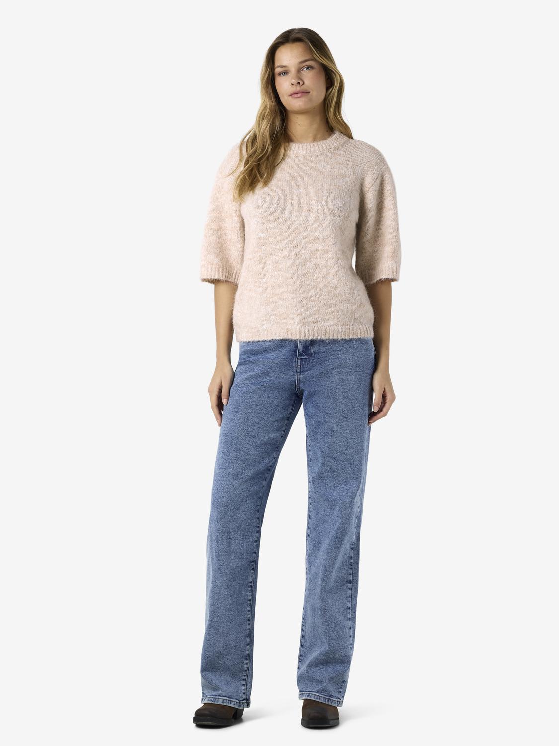 NOISY MAY SUTTON S/S O-NECK KNIT NOOS