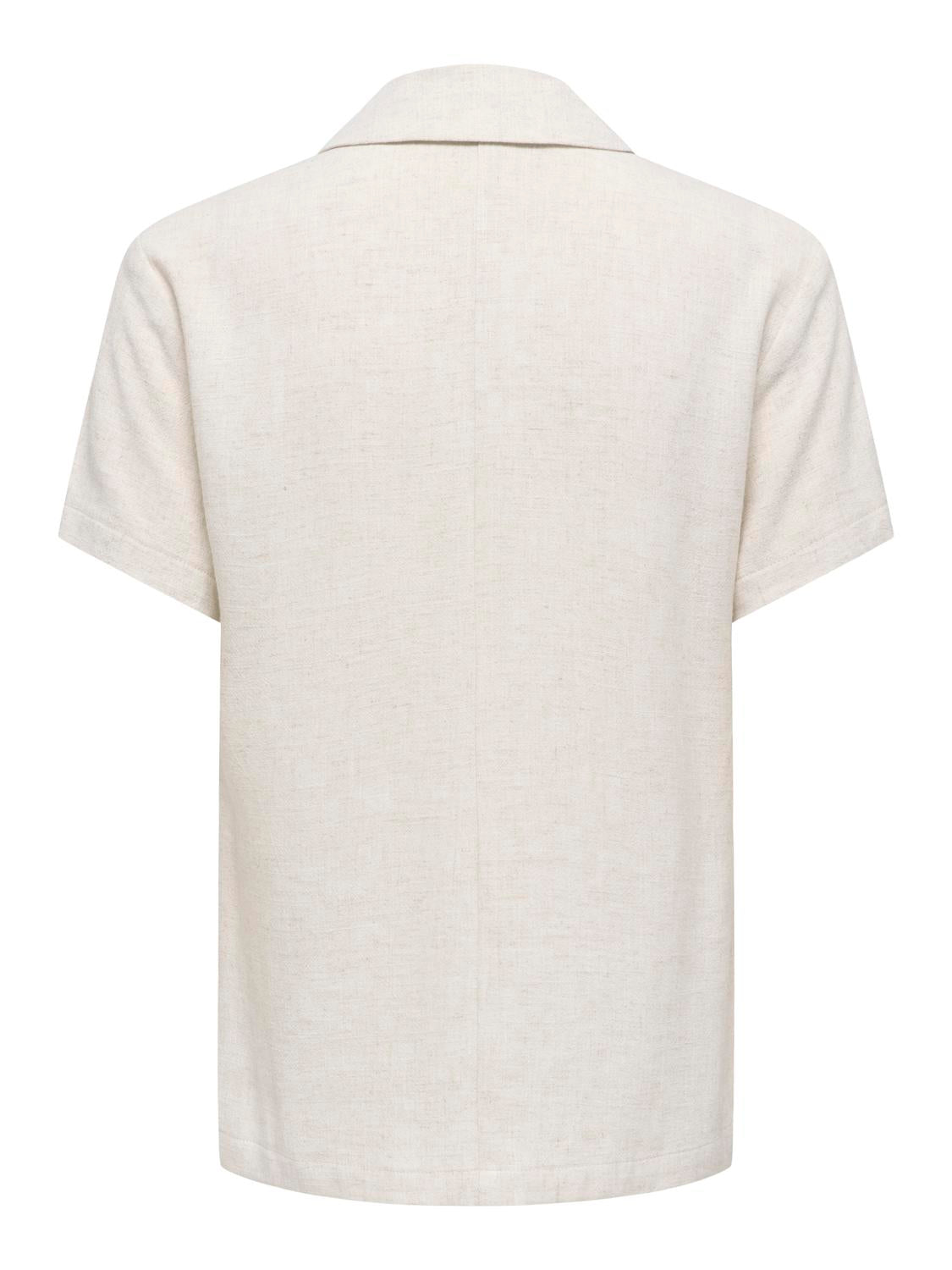 ONLY SIESTA S/S LINEN BL SHIRT