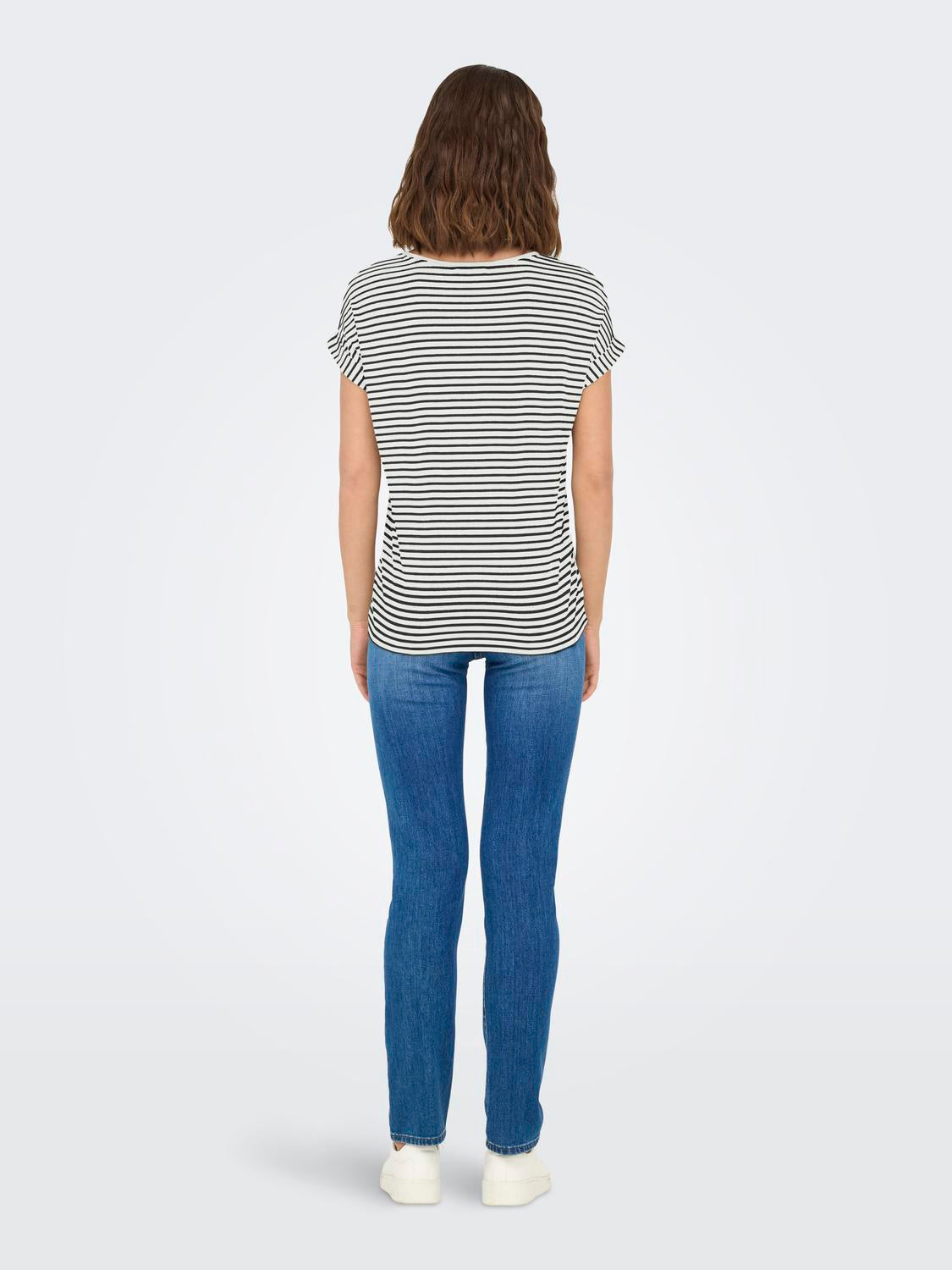 ONLY MOSTER STRIPE S/S O-NECK TOP