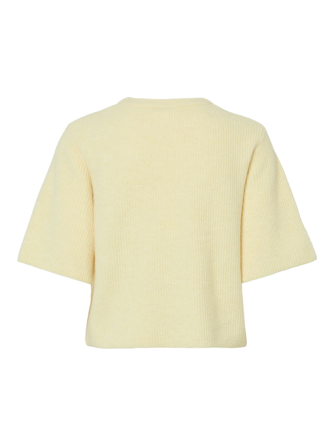 PIECES SILLY SS O-NECK KNIT - PALE BANANA