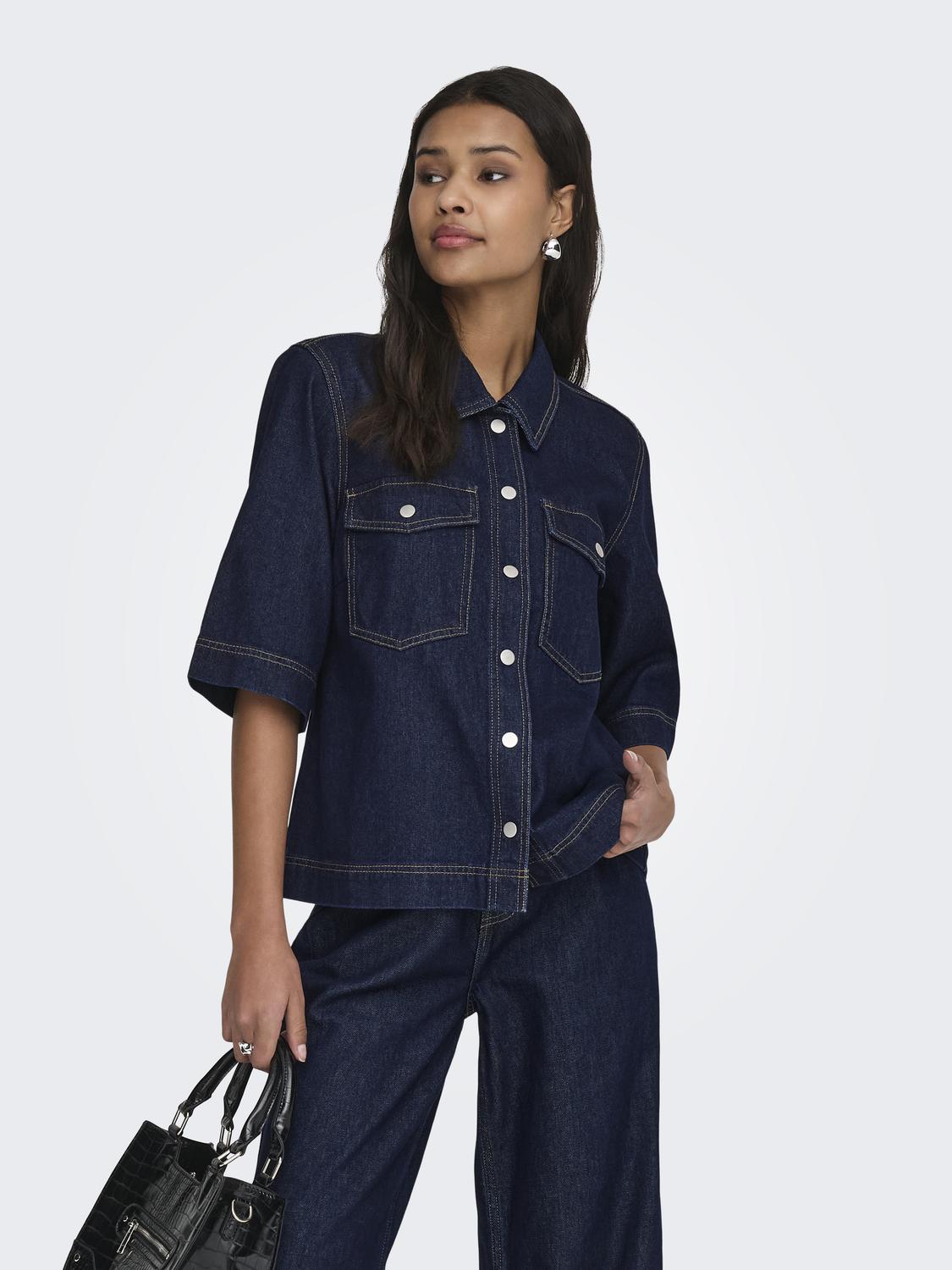 ONLY BELLE S/S SHIRT DNM