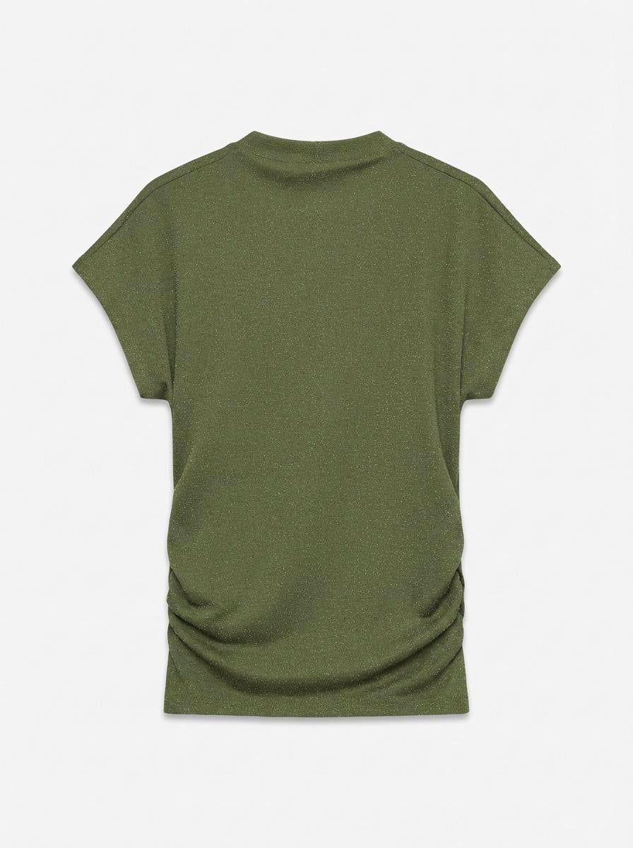VERO MODA KANVA CAPSLEEVE ROUCHING TOP LX JRS